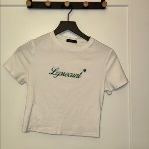 White Leprec*nt Graphic Tee - St.Patrick’s Day